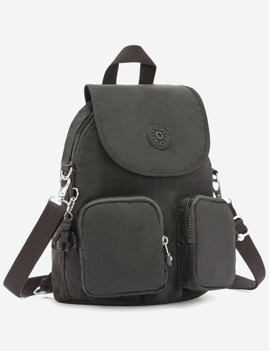 Kipling Firefly Up Black Noir Small Backpack (convertible to shoulderbag) 12887-P39