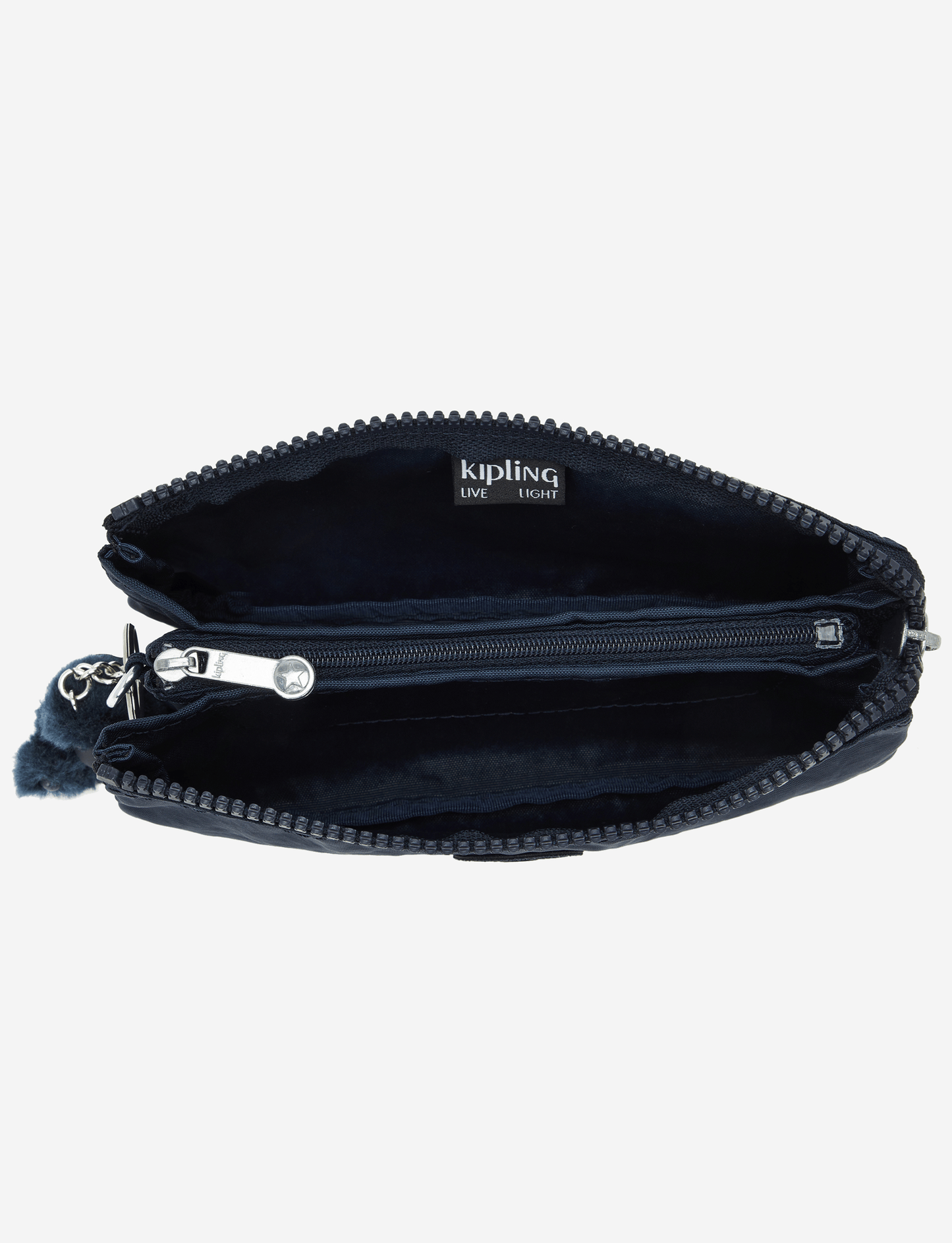 Kipling Creativity L Blue Bleu 2 Large Purse 13265-96V
