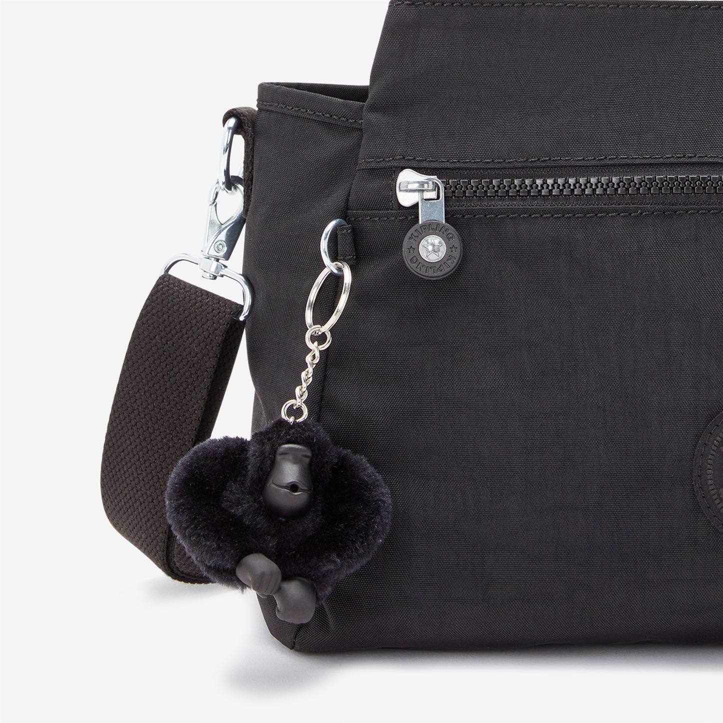 KIPLING Elysia Black Noir Medium shoulderbag (with removable shoulderstrap) 43791-P39