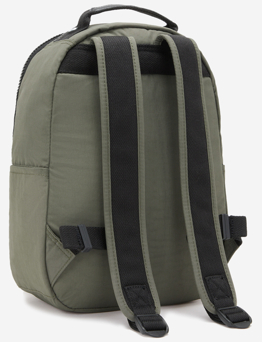 Kipling Seoul S Green Moss Small Backpack (with Tablet Compartment) I4082-88D