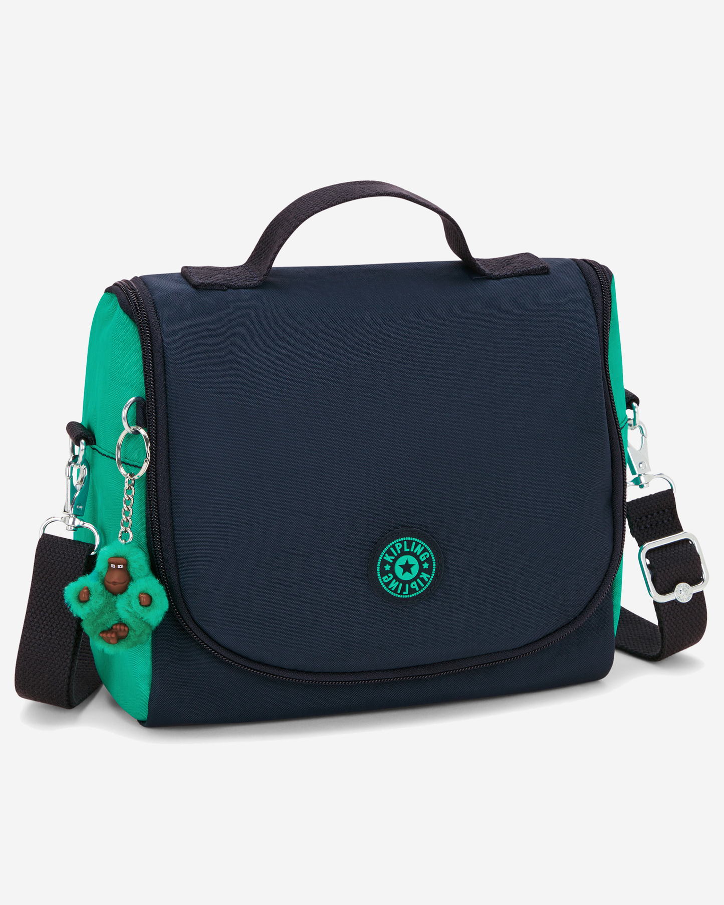 Kipling New Kichirou Blue Green Bl Large LunchBag with Trolley Sleeve 15289-CD7