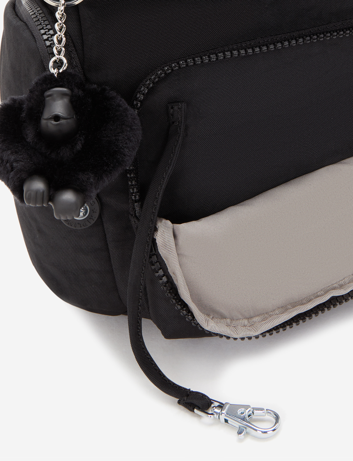 Kipling City Zip Mini Black Noir Mini Backpack with Adjustable Straps I6046-P39