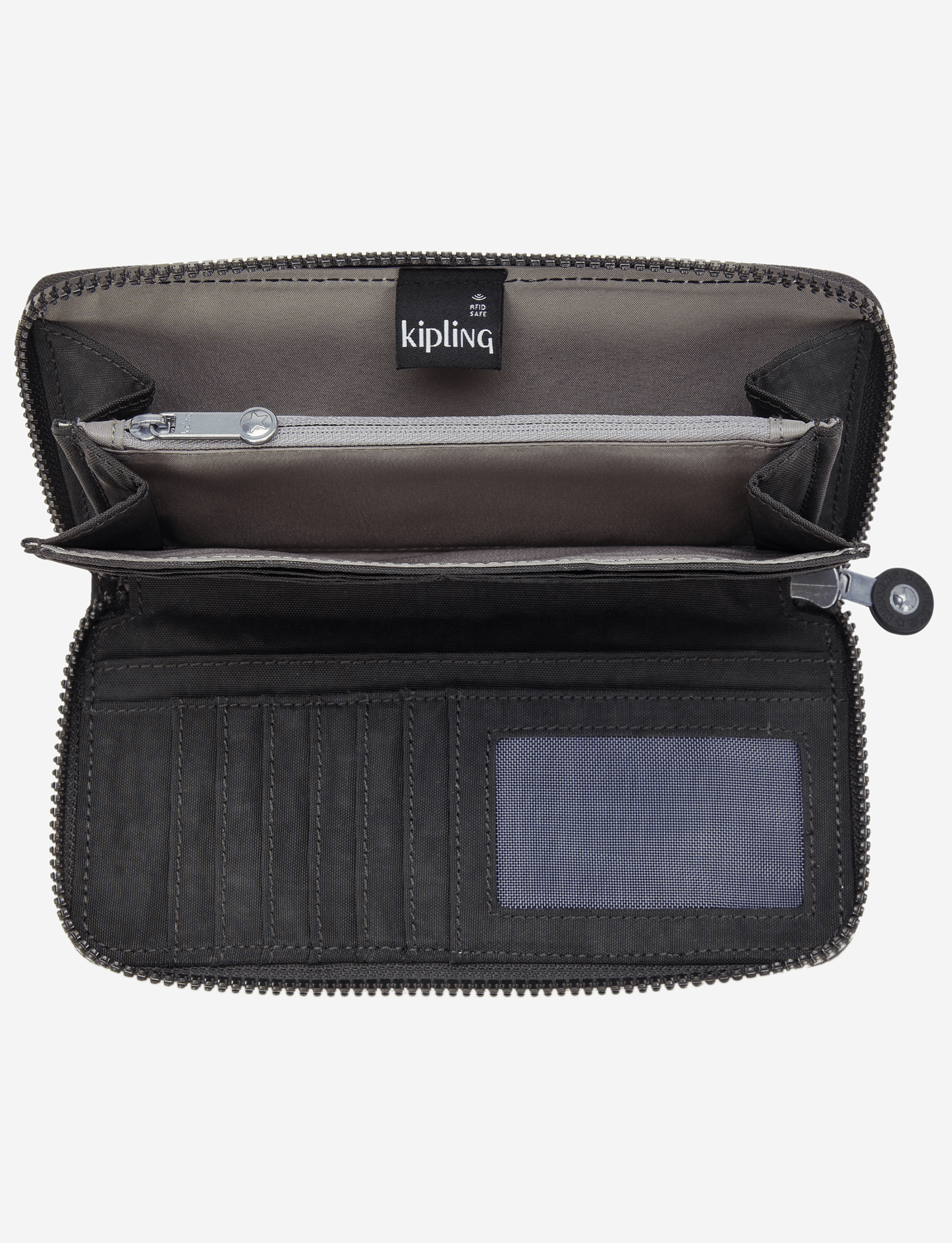 Kipling Money World Black Noir Large Wallet I5411-P39