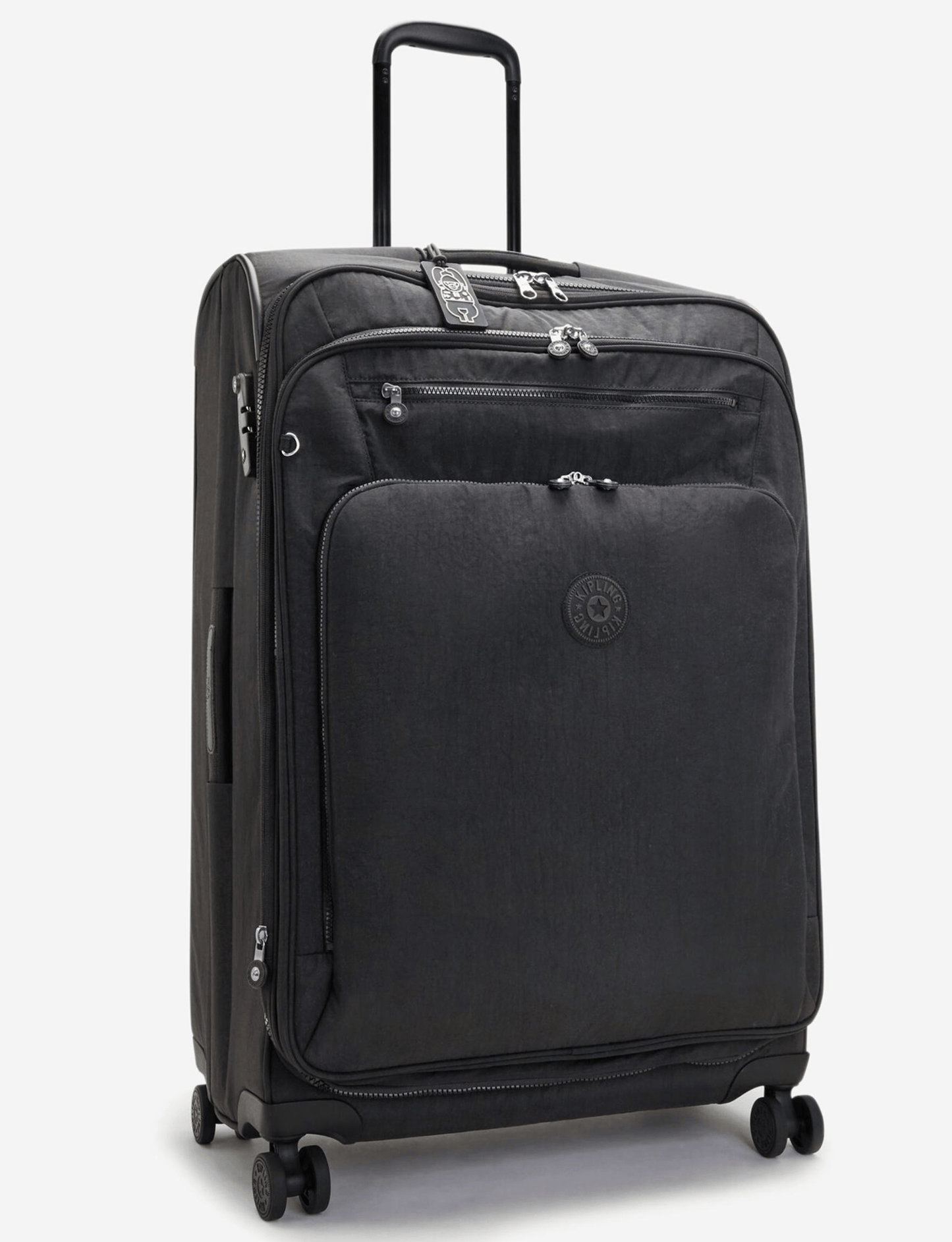 Kipling New Youri Spin L Black Noir Large Expandable Wheeled Luggage I7930-P39