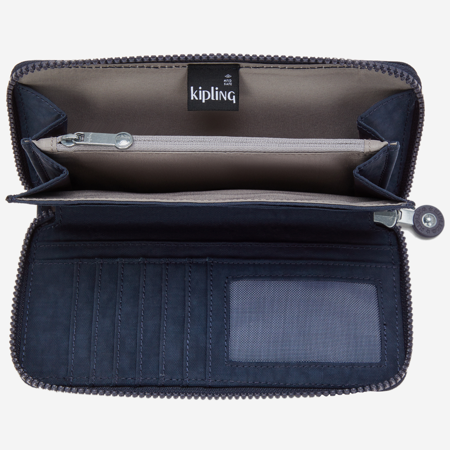 Kipling Money World Blue Bleu 2 Large Wallet I5411-96V