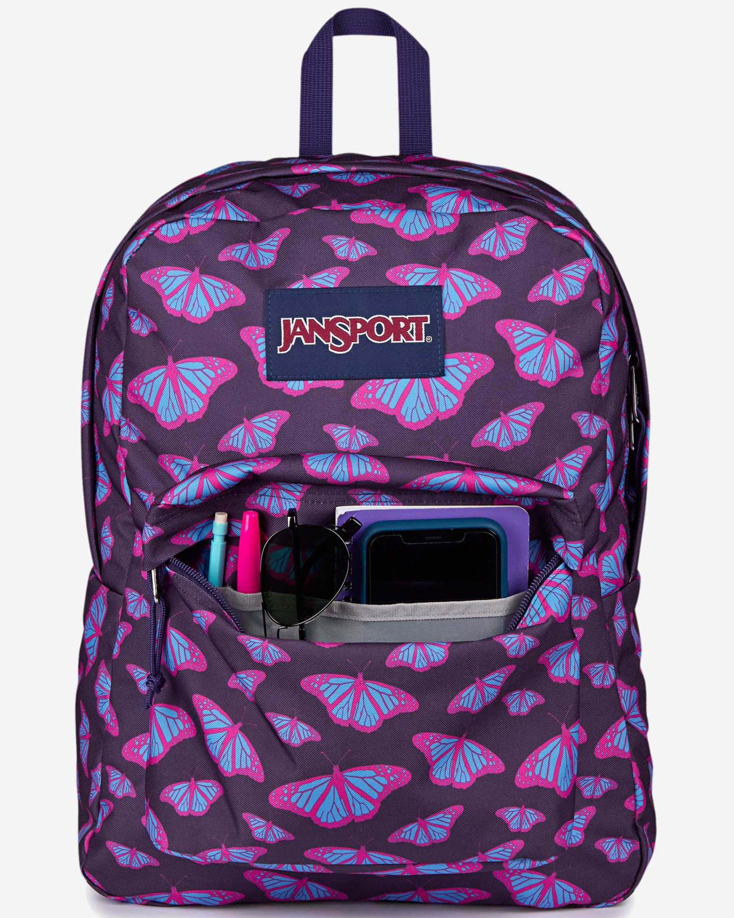 JanSport Superbreak One Flutter By Purple Backpack