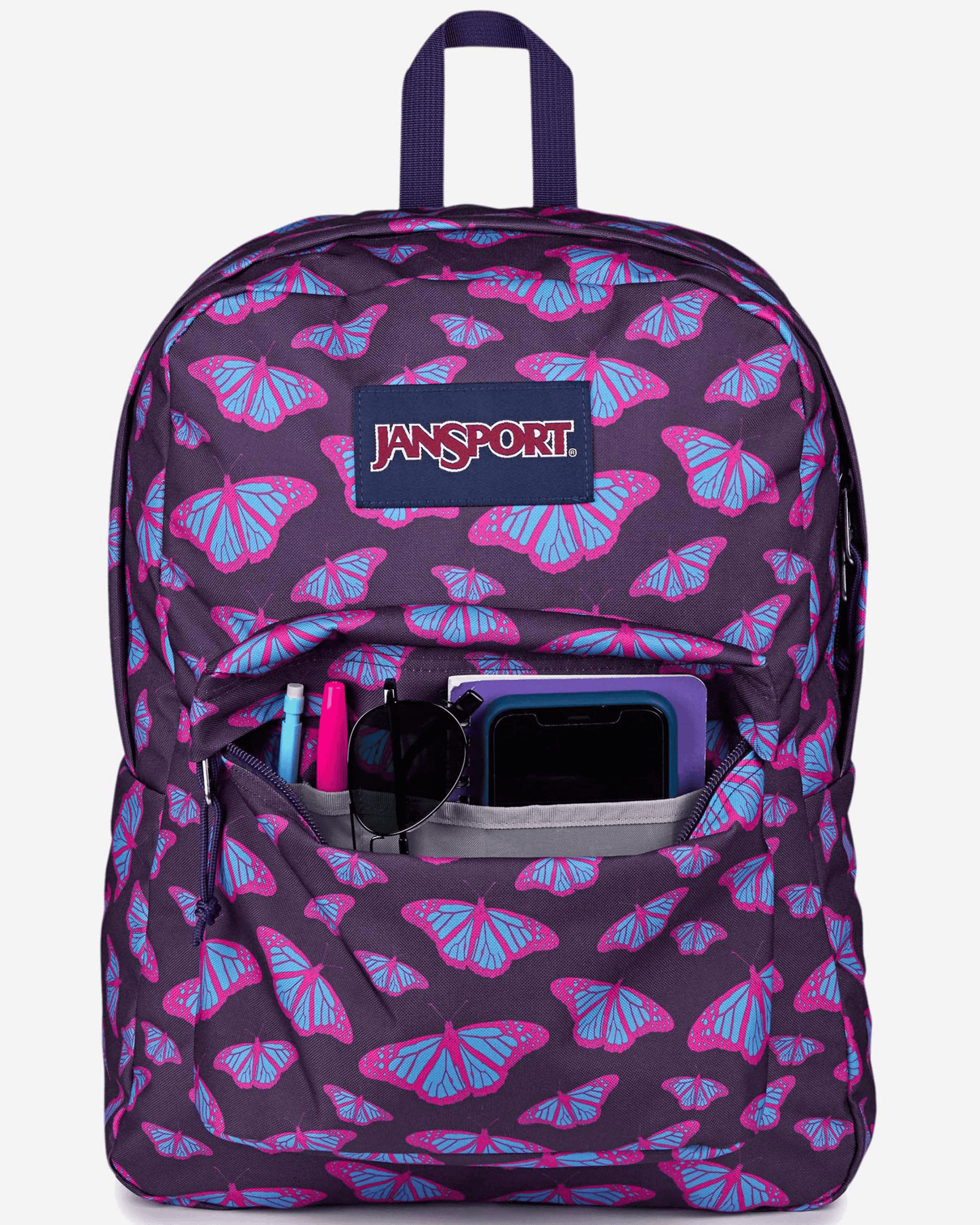 JanSport Superbreak One Flutter By Purple Backpack