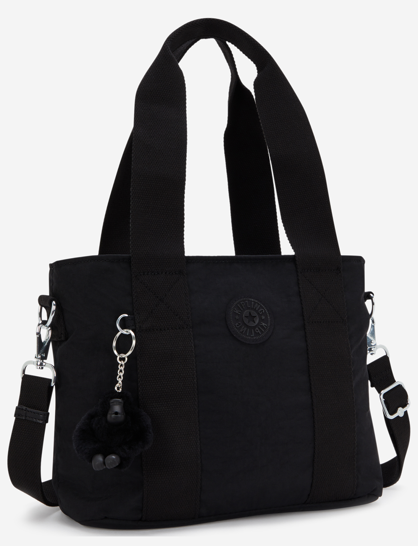 Kipling Minta M Up Black Noir Medium Tote (with Removable Shoulderstrap) I8642-P39