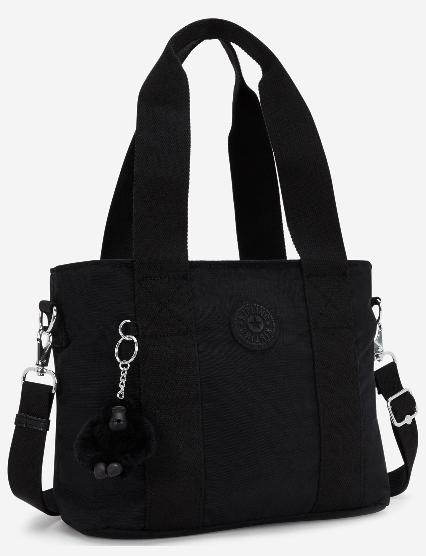 Kipling Minta M Up Black Noir Medium Tote (with Removable Shoulderstrap) I8642-P39