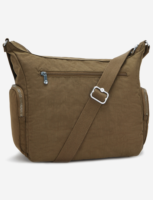 KIPLING Gabbie Smooth Khaki Large crossbody 15255-1NA