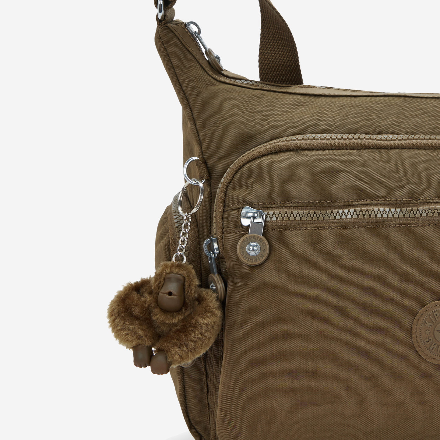 KIPLING Gabbie Smooth Khaki Large crossbody 15255-1NA