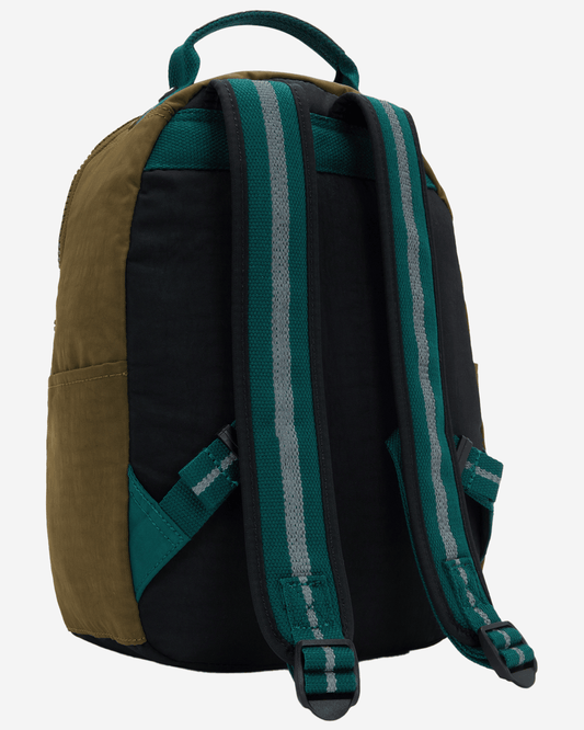 Kipling Seoul S Black Khaki Bl Small Backpack (with Tablet Compartment) I4345-5FY