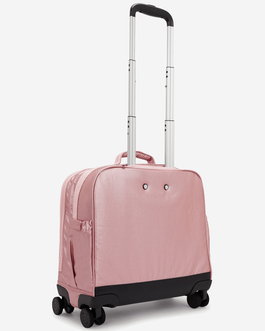 Kipling New Storia Bronze Pink Met Large Wheeled Bag I3390-3MD