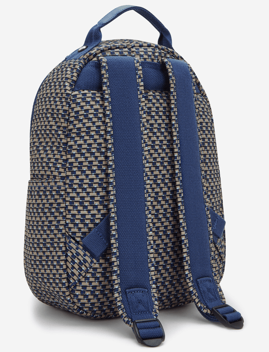 Kipling Seoul S Blue on Wire Small Backpack (with Tablet Compartment) I5611-9PC