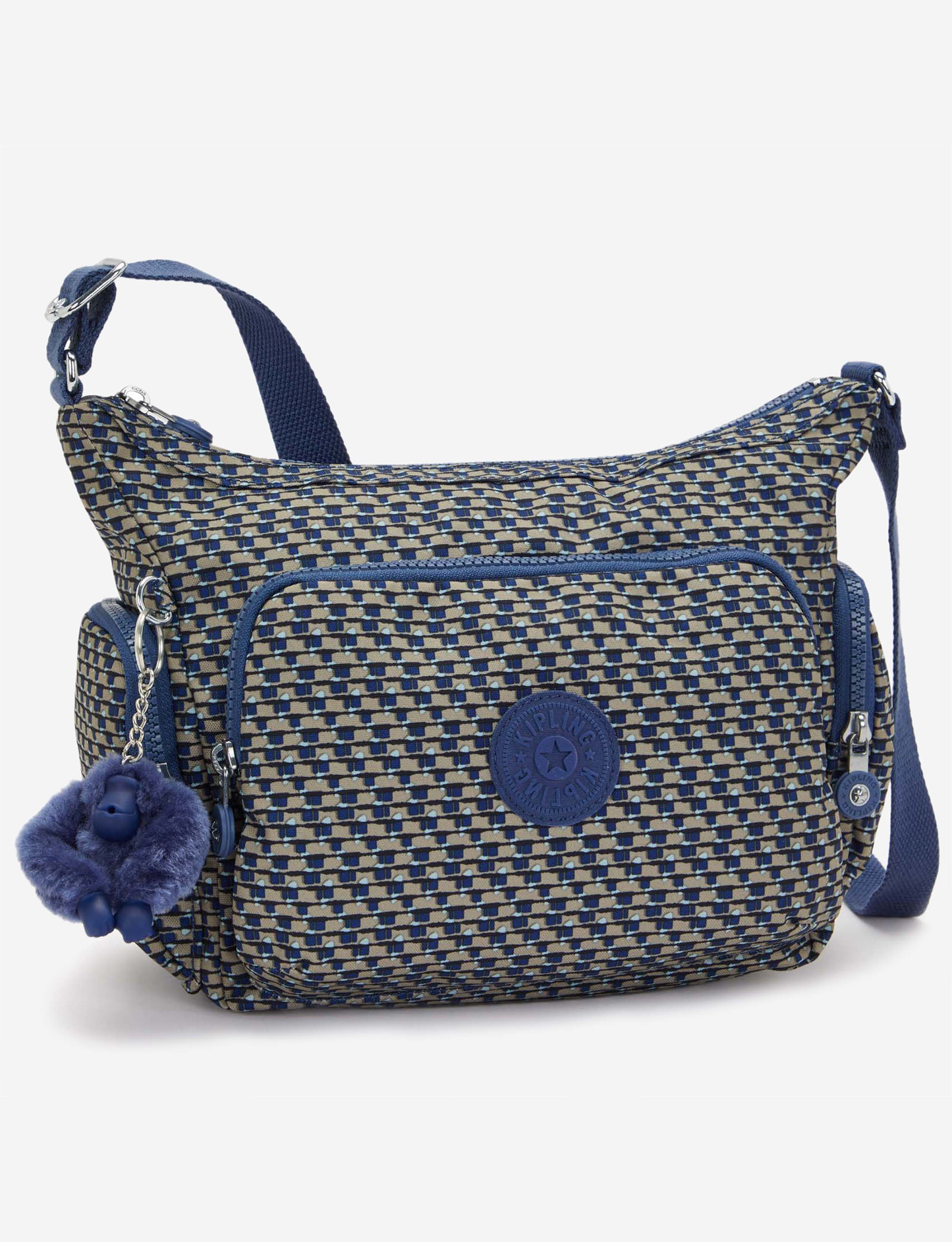 Kipling Gabb S Blue on Wire Medium Crossbody I6607-9PC