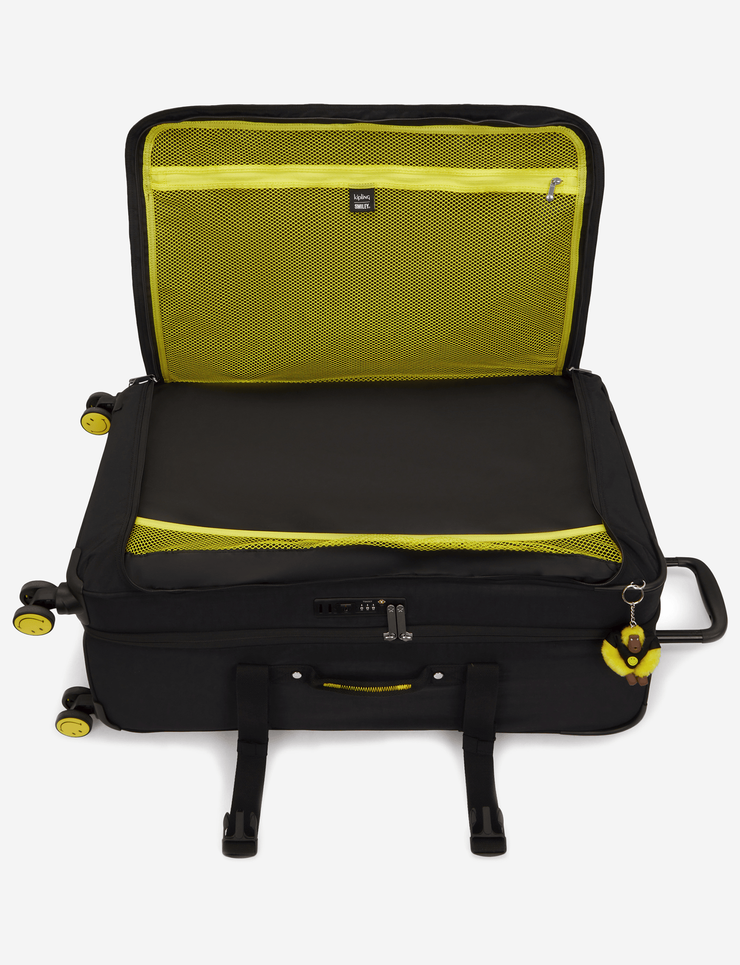 Kipling Spontaneous L Yell Fun Black Large Wheeled Luggage I9617-1KS