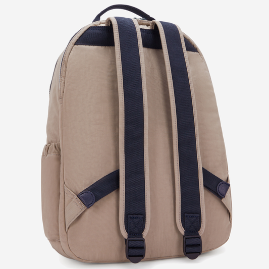 Kipling Seoul Lap Soft Taupe C Large Backpack (with Laptop Compartment) I2969-7ML