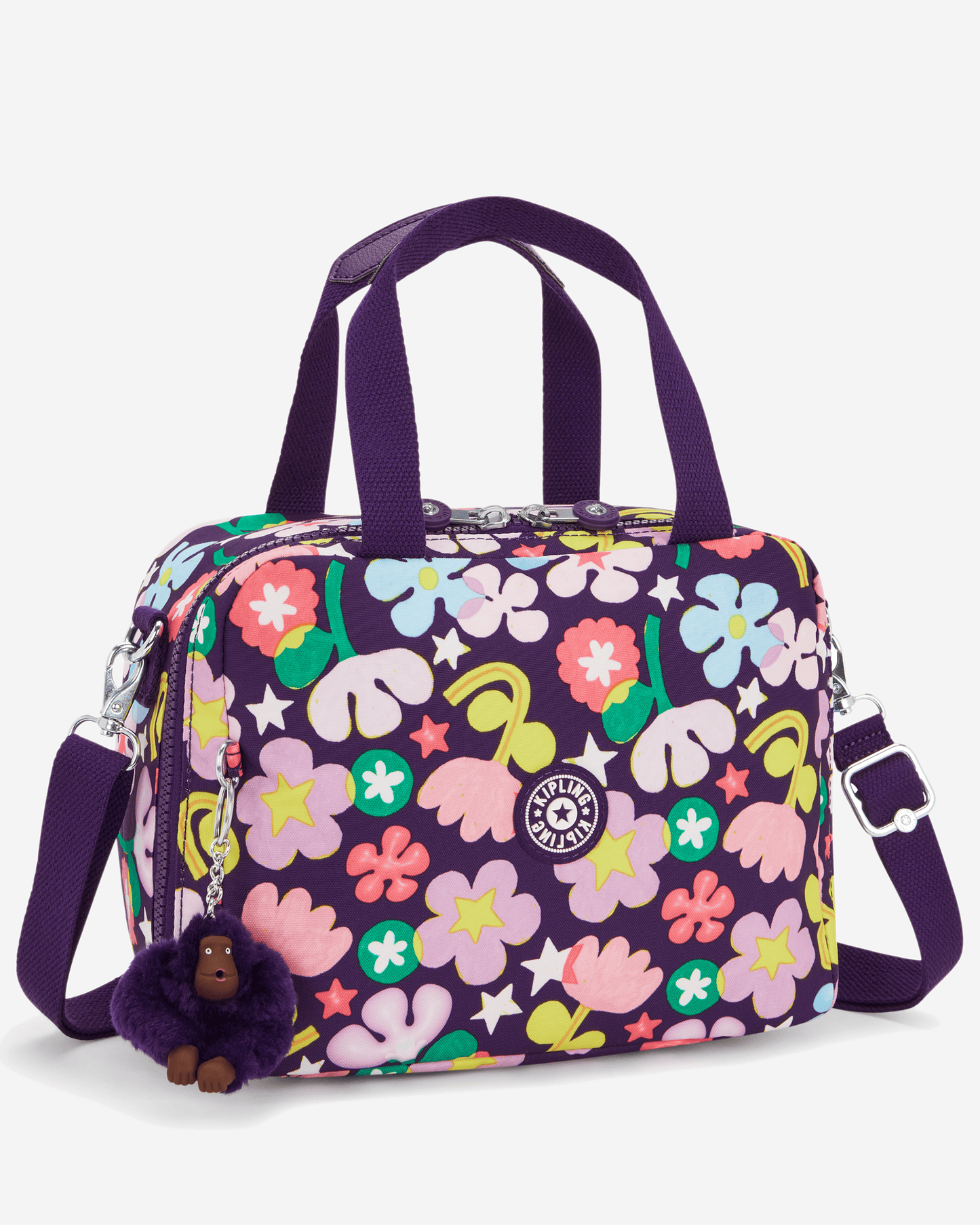 Kipling Miyo Fairy Flower Large LunchBag with Trolley Sleeve I2989-9MO