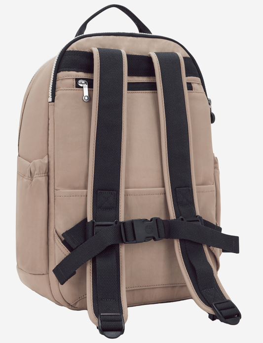 Kipling Seoul Cabin Soft Taupe C Large travel Backpack (with Laptop Compartment) I9986-7ML