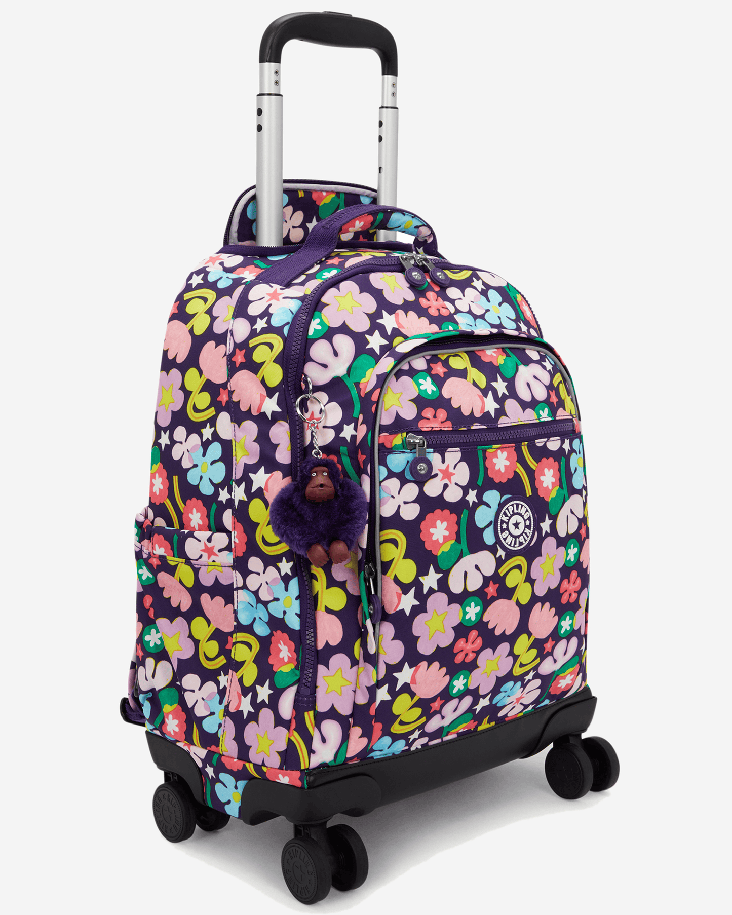 Kipling New Zea Fairy Flower Large Wheeled Backpack with Laptop Compartment I4674-9MO