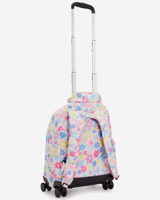 Kipling New Zea Flower Stamp Large Wheeled Backpack with Laptop Compartment I4674-8EM