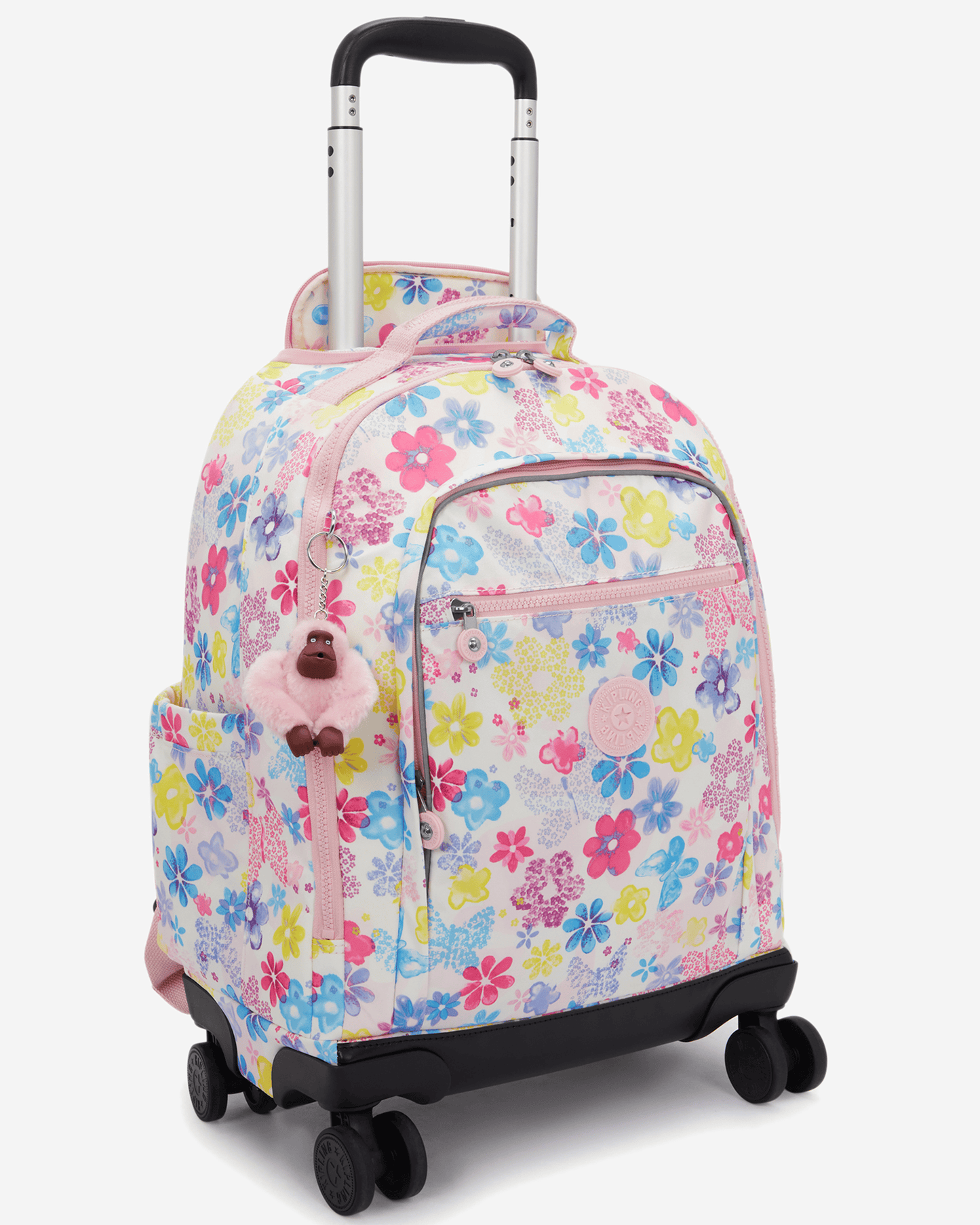 Kipling New Zea Flower Stamp Large Wheeled Backpack with Laptop Compartment I4674-8EM