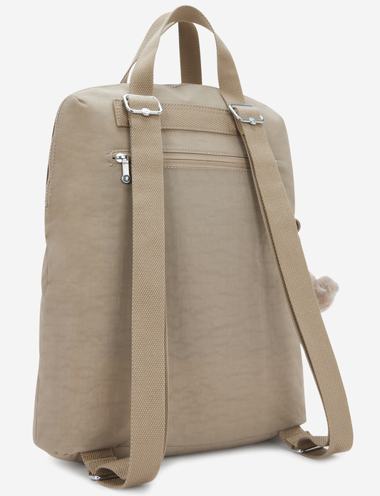 Kipling Kazuki Soft Taupe Medium Backpack (with Laptop Compartment) I3171-4PW