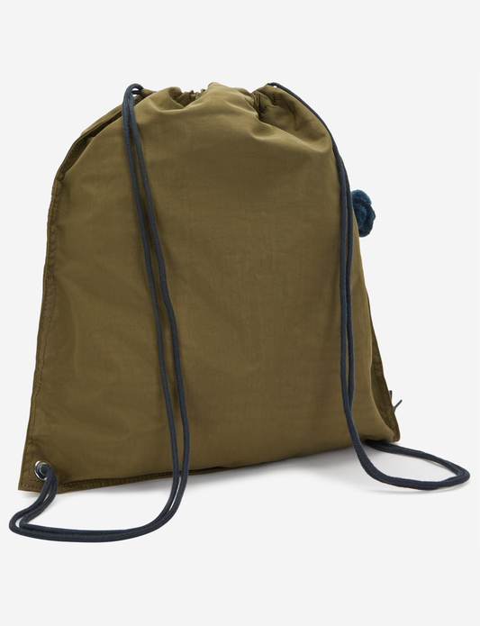 Kipling Supertaboo Treasure Green Medium Backpack (with Drawstring) 09487-1HW
