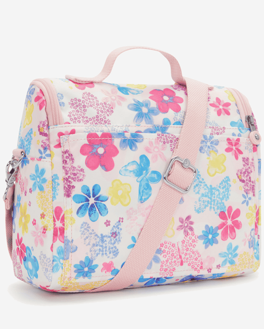 Kipling New Kichirou Flower Stamp Large LunchBag with Trolley Sleeve I5749-8EM