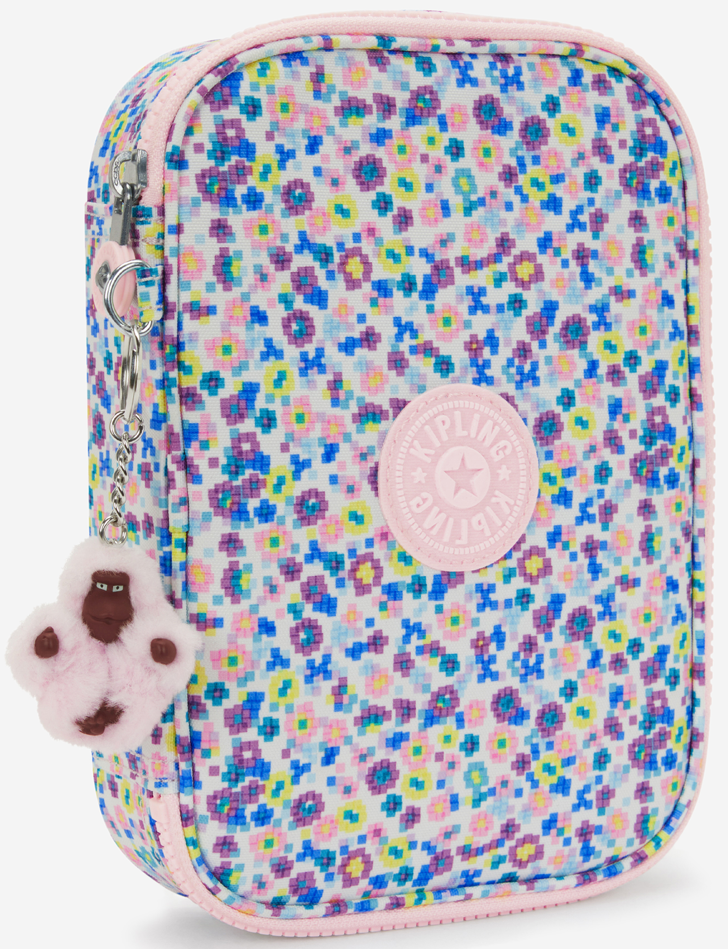 Kipling 100 Pens Digi Flower Prt Large Pencase I6002-7ER