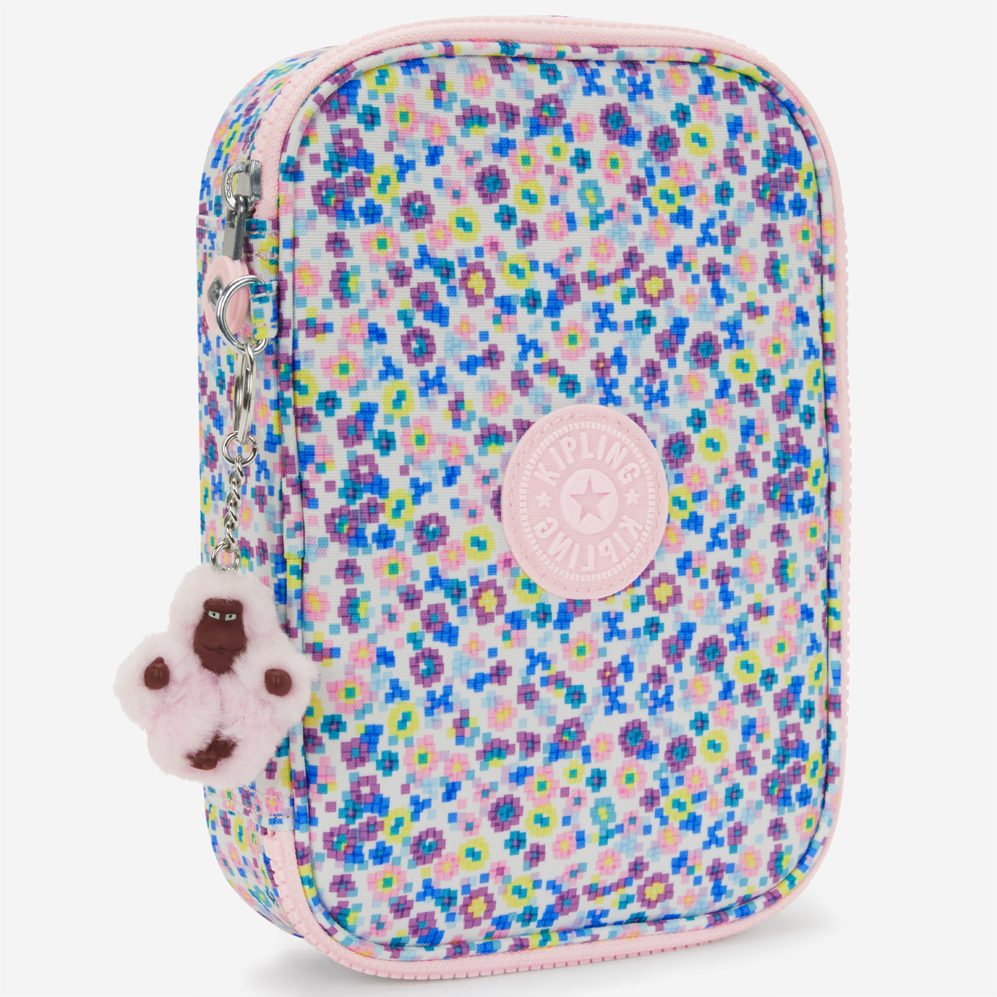 Kipling 100 Pens Digi Flower Prt Large Pencase I6002-7ER