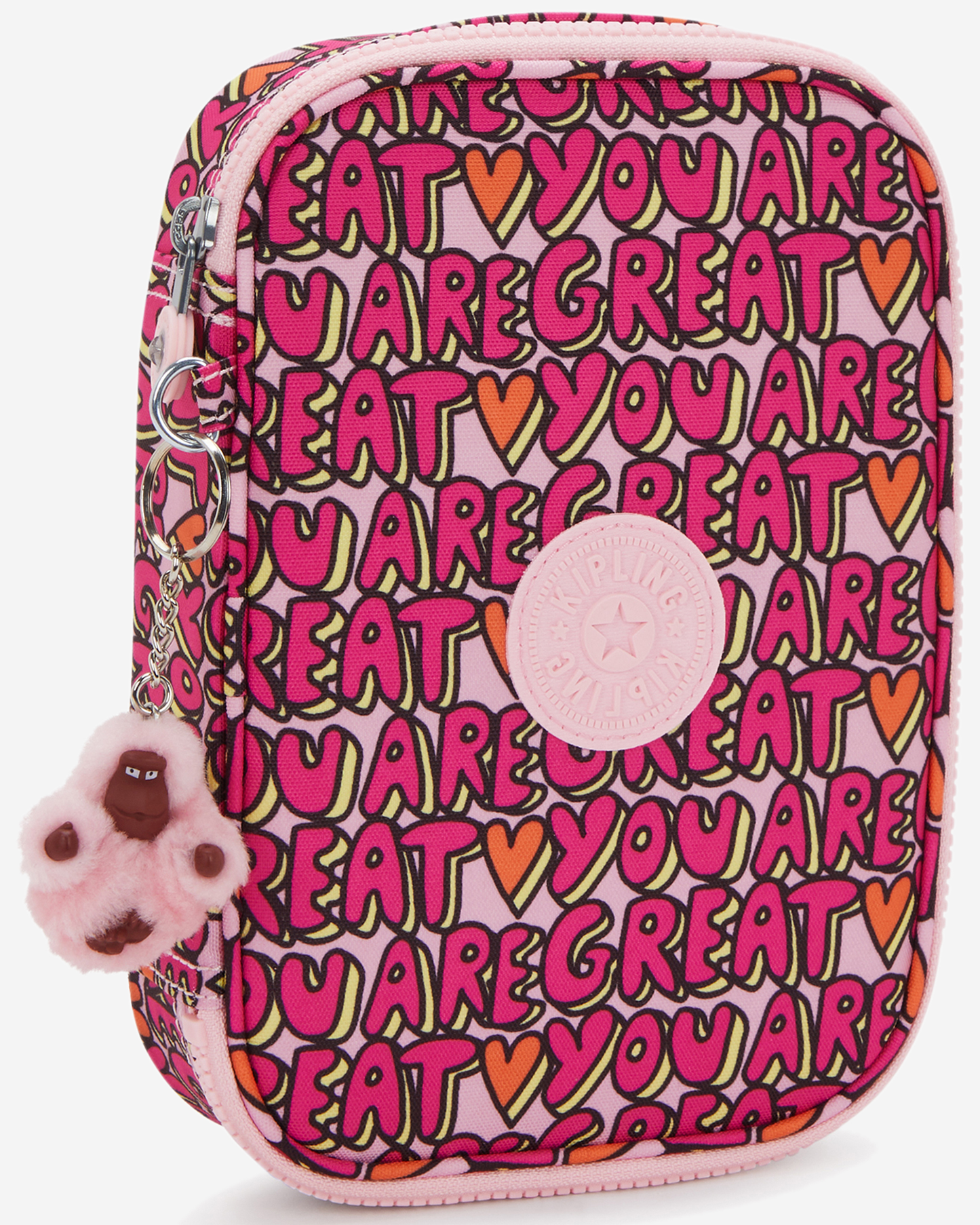 Kipling 100 Pens U R Great Prt Large Pencase I6002-6KZ