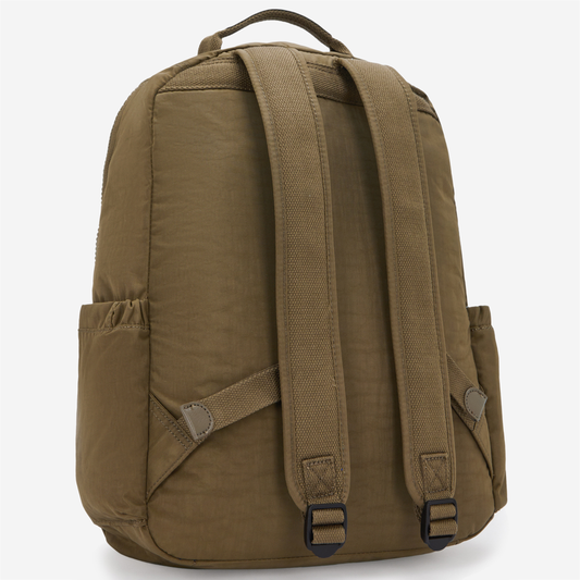 KIPLING Seoul Smooth Khaki Large backpack I5210-1NA