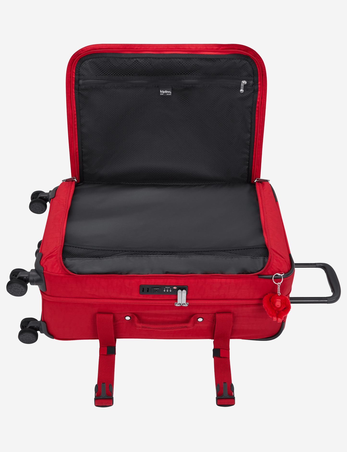 Kipling Spontaneous M Ruby Red Medium Wheeled Luggage I6918-1NW