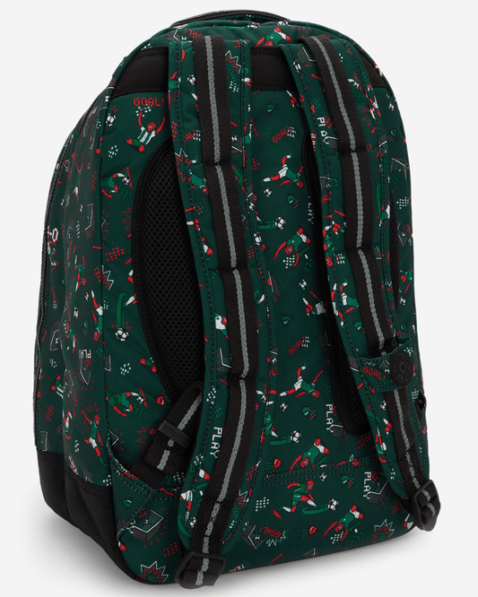 Kipling Class Room Soccer Prt Large Backpack with Laptop Compartment I7090-2KT