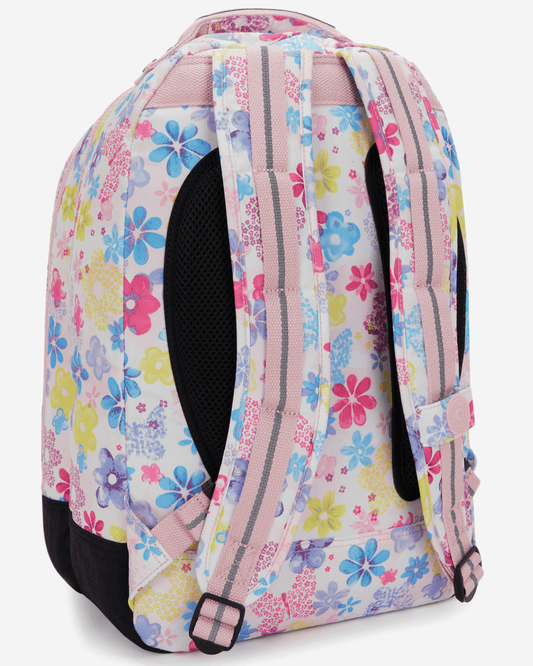 Kipling Class Room Flower Stamp Large Backpack with Laptop Compartment I7090-8EM