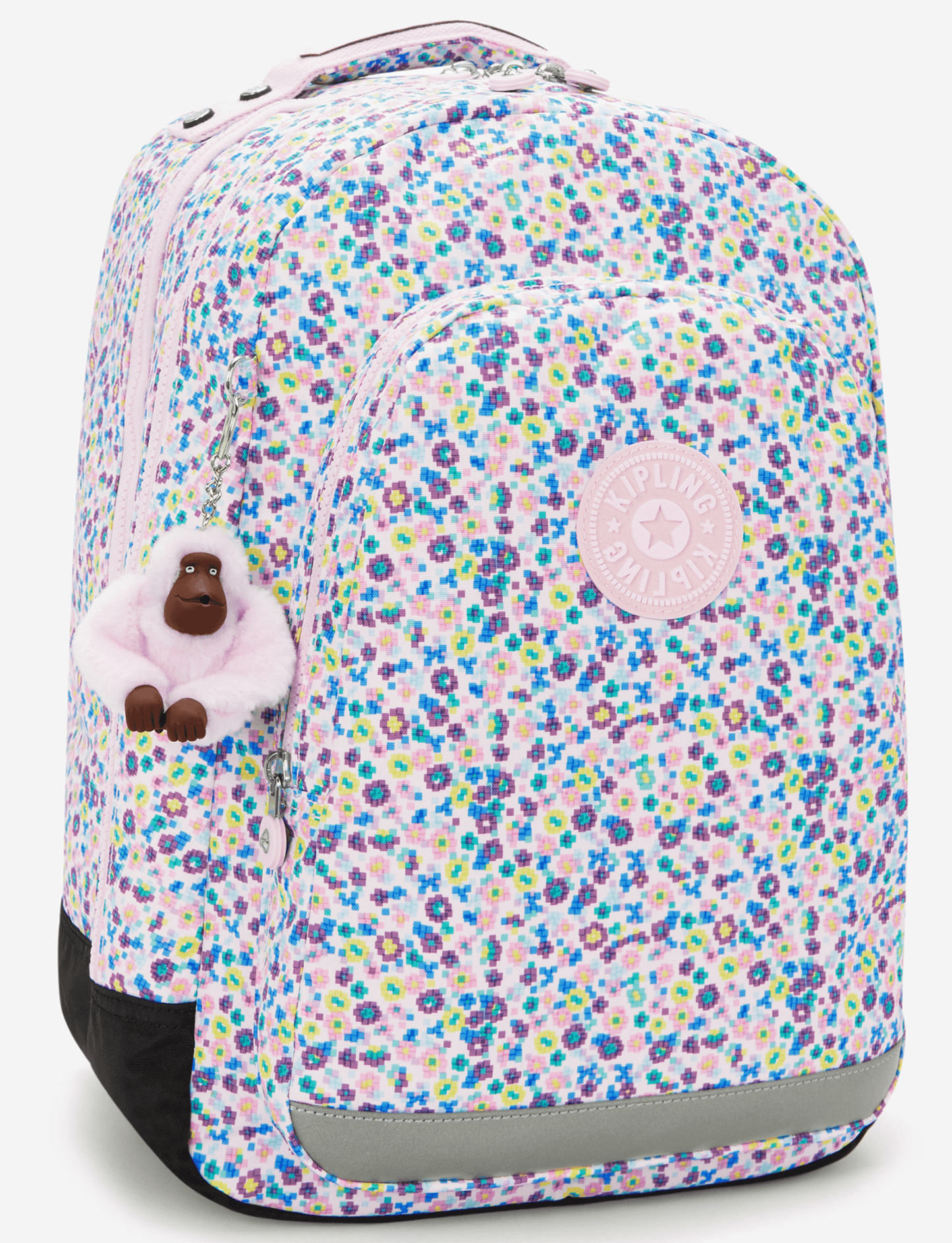 Kipling Class Room Digi Flower Prt Large Backpack (with Laptop Compartment) I7090-7ER