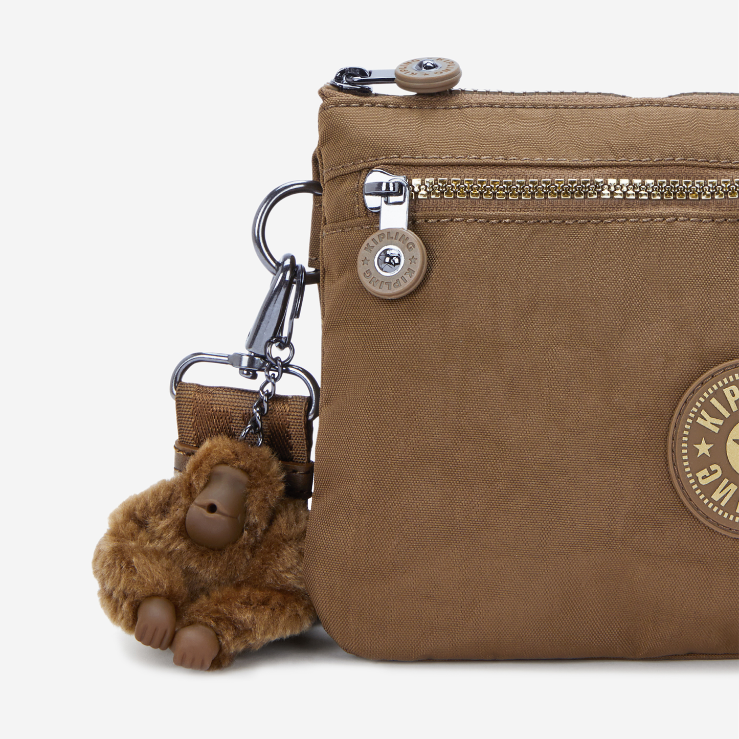 KIPLING Riri Zip Glorious Khaki Small crossbody (with removable shoulderstrap) I4745-1MR