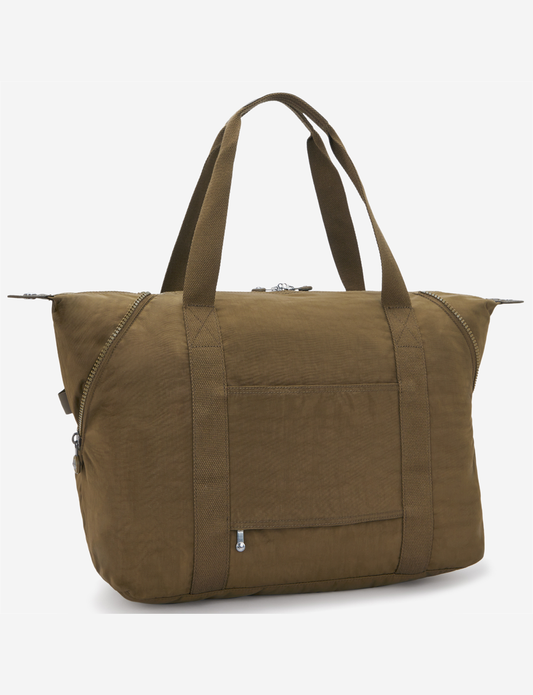 KIPLING Art M Smooth Khaki Large tote 13405-1NA