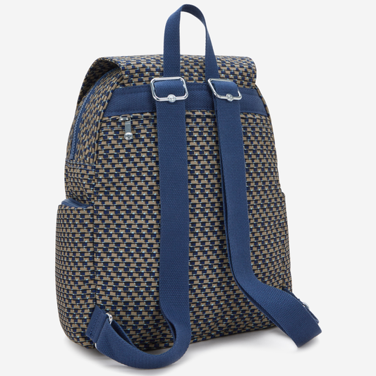 Kipling City Zip S Blue on Wire Small Backpack I6345-9PC