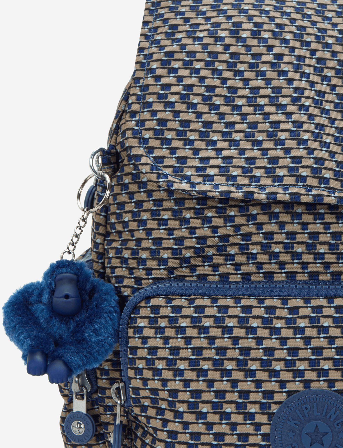 Kipling City Zip S Blue on Wire Small Backpack I6345-9PC