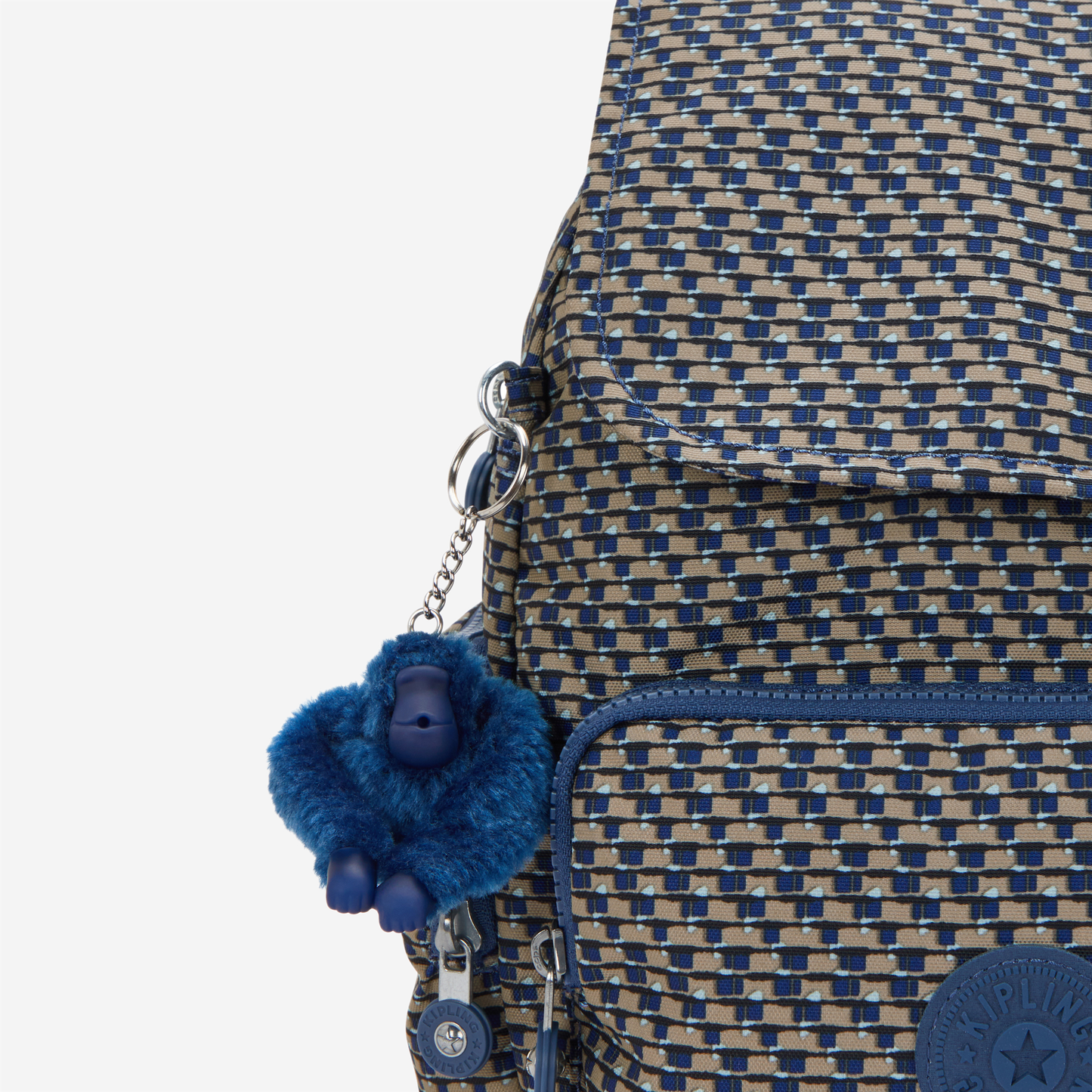 Kipling City Zip S Blue on Wire Small Backpack I6345-9PC