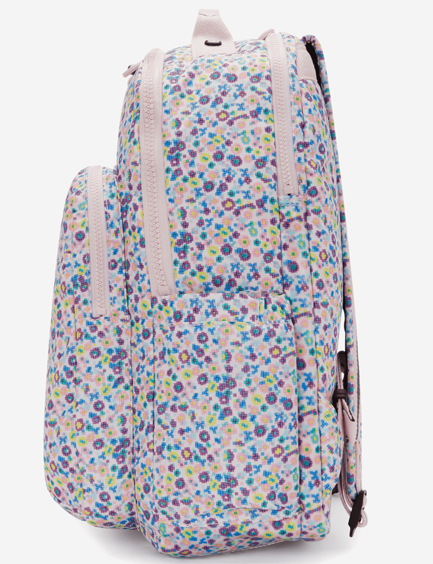 Kipling Seoul Lap Digi Flower Prt Large Backpack (with Laptop Compartment) I5816-7ER
