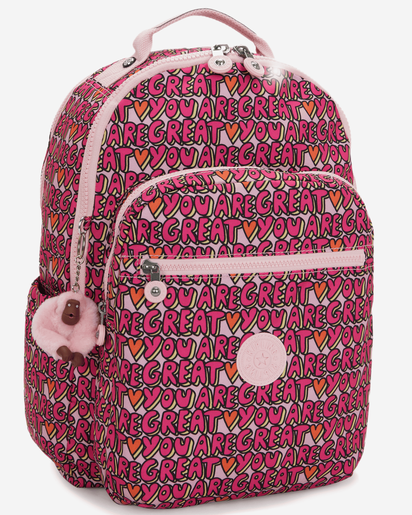 Kipling Seoul Lap U R Great Prt Large Backpack with Laptop Compartment I5816-6KZ