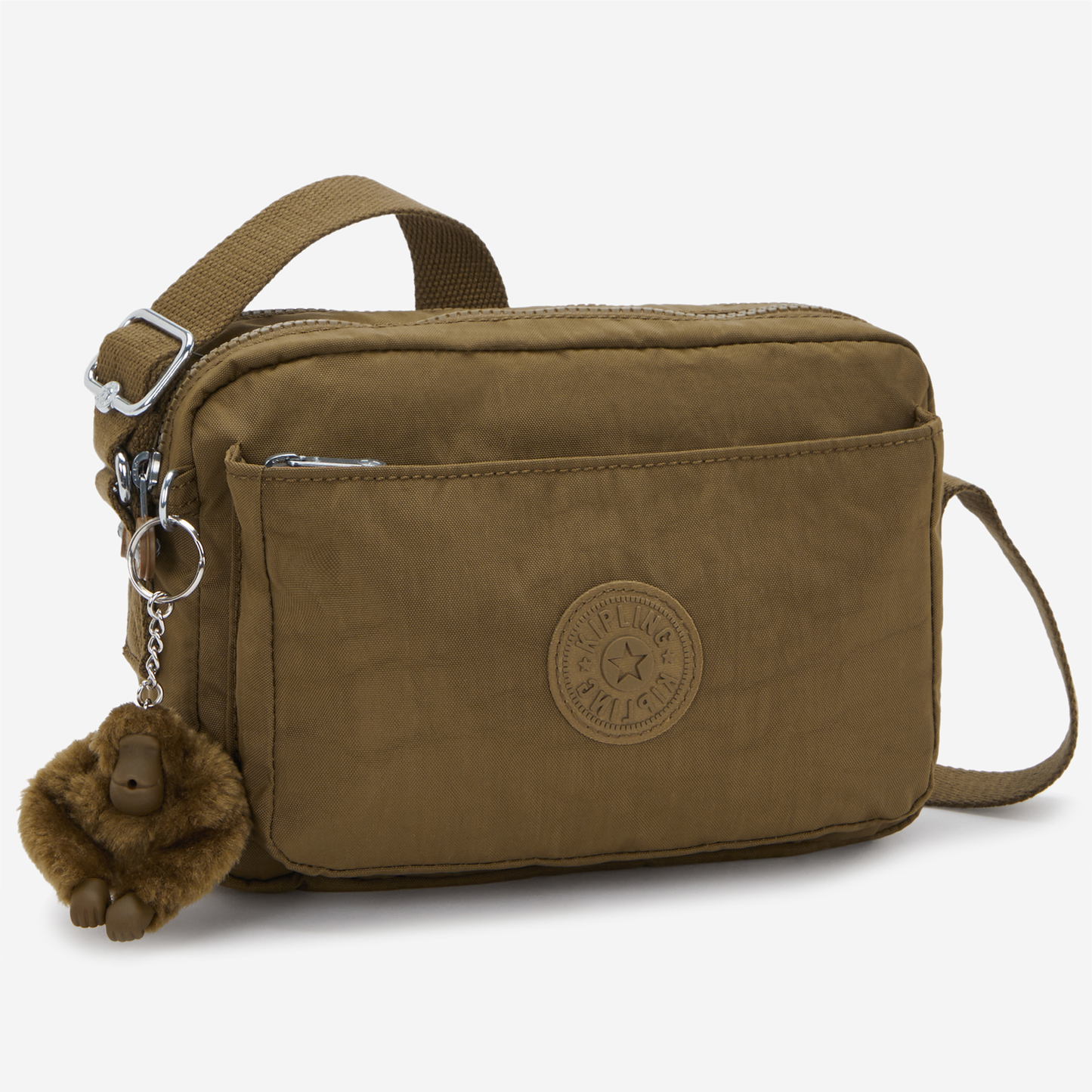 Kipling Abanu M Smooth Khaki Medium Crossbody I7076-1NA