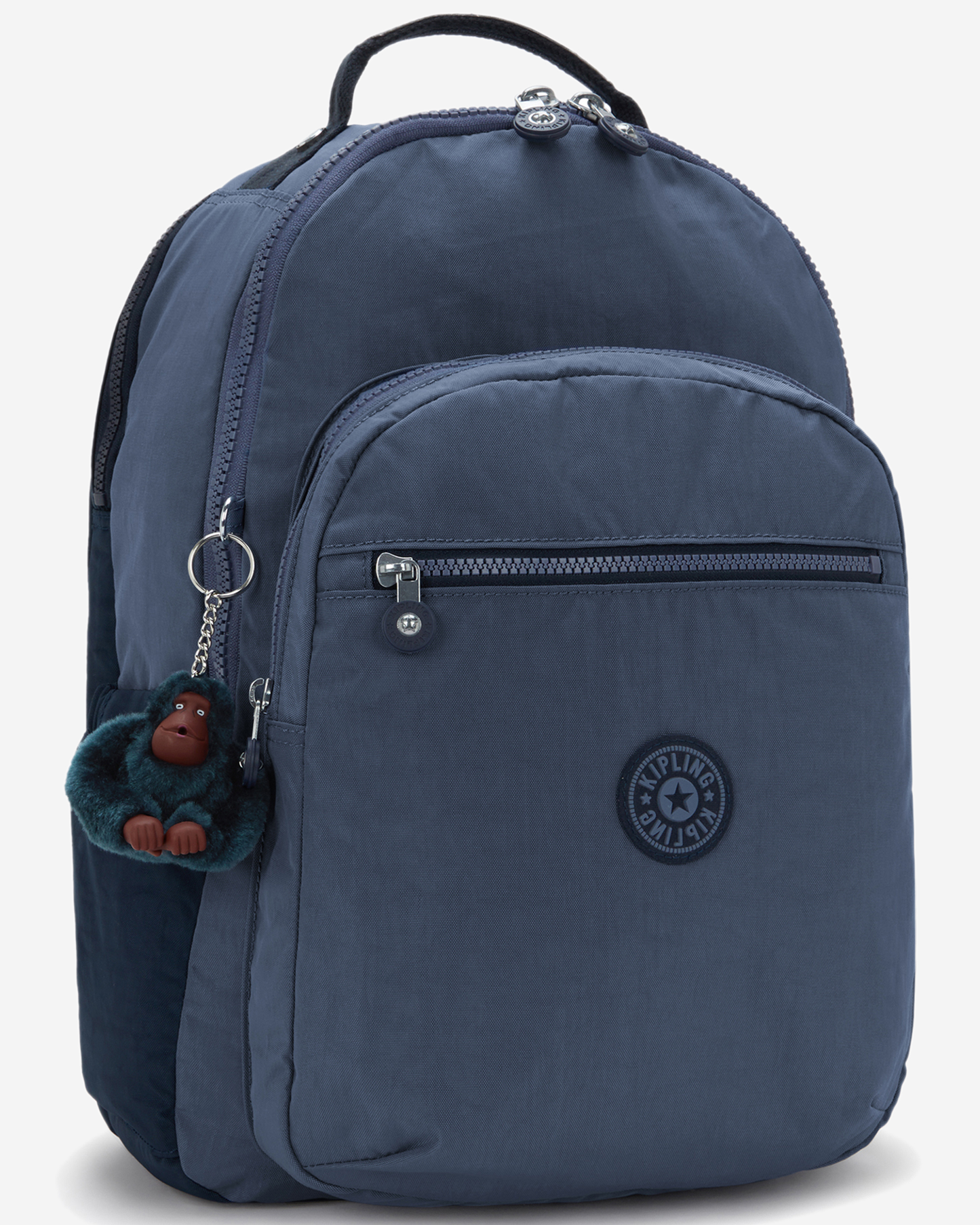 Kipling Seoul Lap Game Grey Large Backpack with Laptop Compartment I4275-7FK