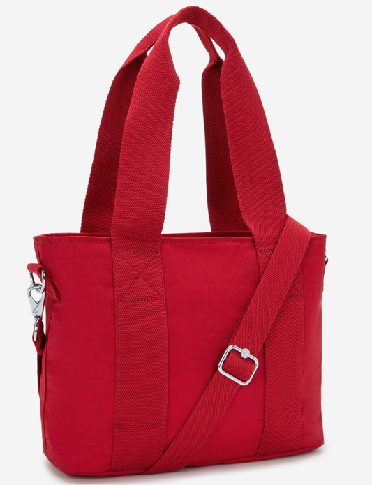 Kipling Minta M Up Ruby Red Medium Tote (with Removable Shoulderstrap) I8642-1NW
