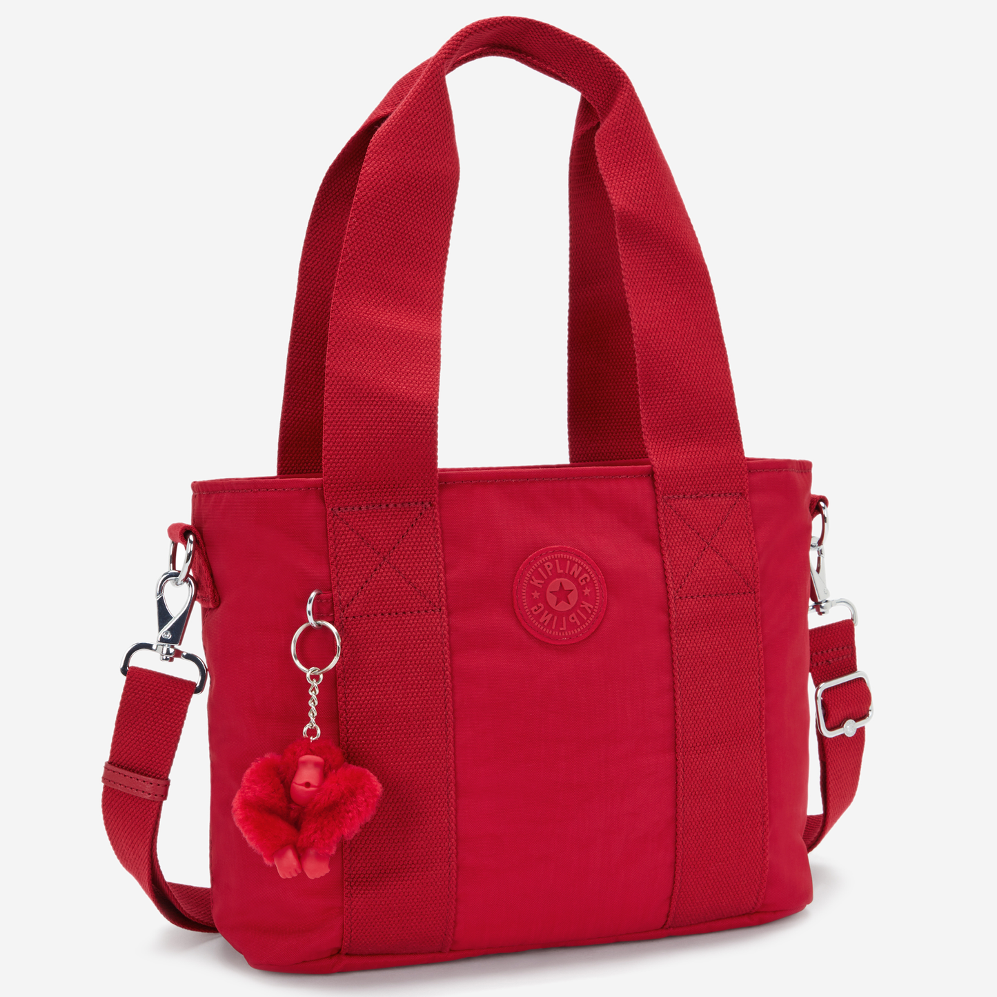 Kipling Minta M Up Ruby Red Medium Tote (with Removable Shoulderstrap) I8642-1NW