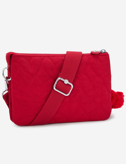 Kipling Riri Many Hearts Red Small Crossbody (with Removable Shoulderstrap) I5358-1HU