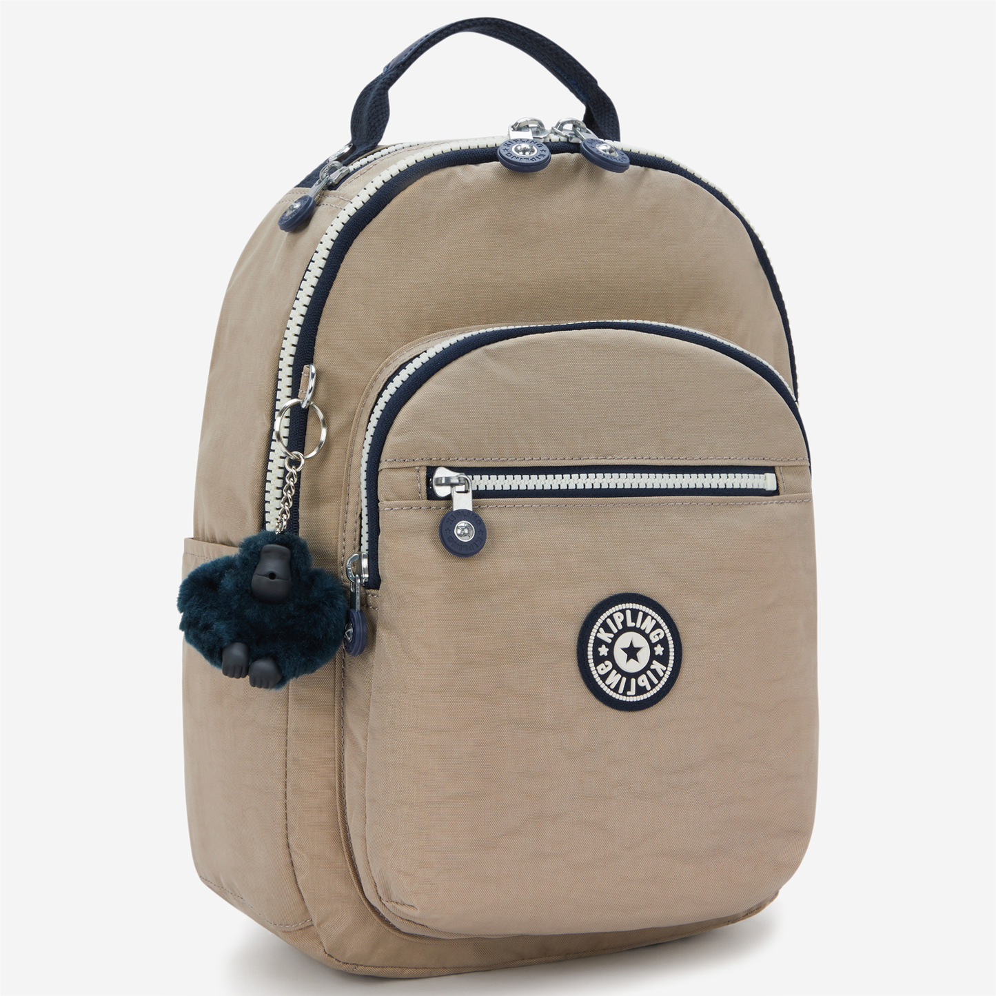 KIPLING Seoul S Soft Taupe C Small backpack (with tablet compartment) I4082-7ML